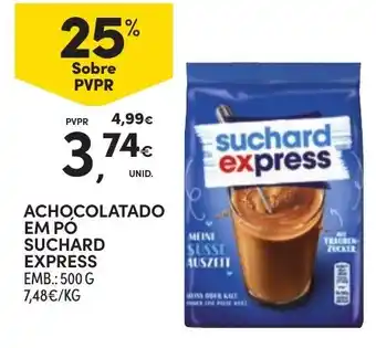 Continente Achocolatado em pó suchard express promoção