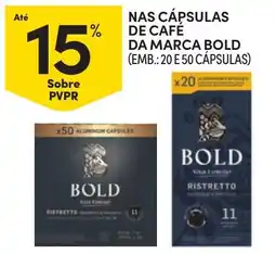 Continente Cápsulas de café bold promoção