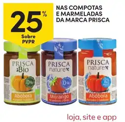 Continente Nas compotas e marmeladas da marca prisca promoção