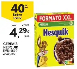 Continente Cereais Nesquik promoção