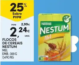 Continente Flocos de cereais nestum mel promoção