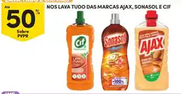 Continente lava tudo das marcas ajax, sonasol e cif promoção