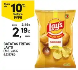 Continente Batatas fritas lay's promoção