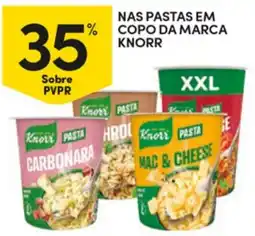 Continente Nas pastas em copo da marca knorr promoção