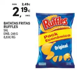 Continente batatas fritas ruffles promoção