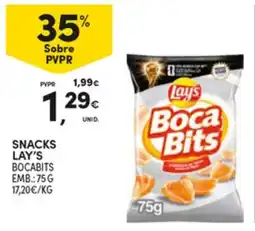 Continente Snacks Lay's Boca Bits promoção