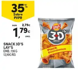 Continente Snack 3d's lay's promoção