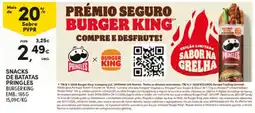 Continente Pringles burger king sabor na grelha promoção