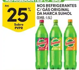 Continente nos refrigerantes c/ gás original da marca sumol promoção