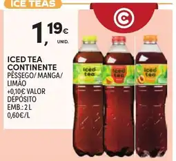 Continente Iced Tea Continente promoção