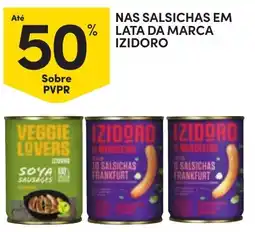 Continente salsichas em lata da marca izidoro promoção