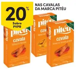 Continente Nas cavalas da marca pitéu promoção