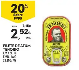 Continente Filete de atum tenorio em azeite promoção
