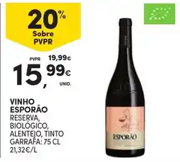 Continente vinho esporão reserva, biológico, alentejo, tinto promoção