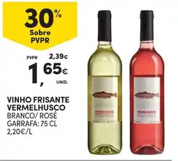 Continente vinho frisante vermelhusco promoção