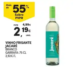 Continente vinho frisante jacaré branco promoção