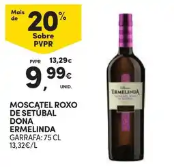 Continente Moscatel Roxo de Setúbal Dona Ermelinda promoção