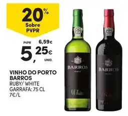 Continente vinho do porto barros ruby/ white promoção