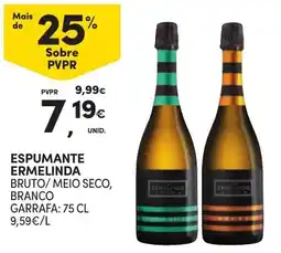 Continente Espumante ermelinda bruto/meio seco, branco promoção