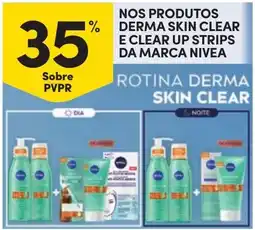 Continente Nos produtos derma skin clear e clear up strips da marca nivea promoção