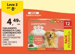 Continente Alimento Humido P/ Cão Continentepet promoção