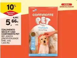 Continente Continentepet alimento seco p/ cão junior vitalidade promoção