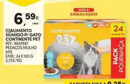 Continente Alimento Humido P/ Gato Continentepet promoção