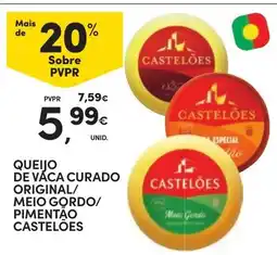 Continente queijo de vaca curado castelões promoção