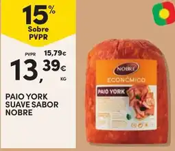 Continente Paio york suave sabor nobre promoção