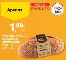 Continente Pão assinatura barbela e serraceno promoção