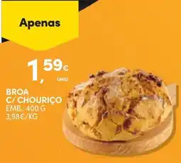Continente Broa c/ chouriço promoção