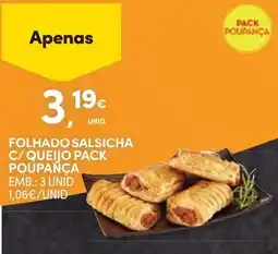 Continente Folhado Salsicha c/ Queijo Pack Poupança promoção