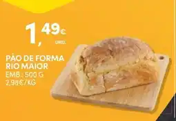 Continente Pão de forma rio maior promoção