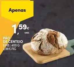 Continente Pão de centeio promoção
