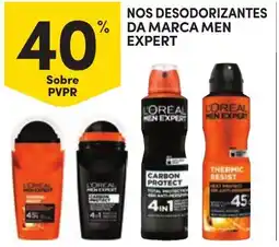 Continente Nos desodorizantes da marca men expert promoção