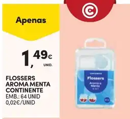Continente flossers aroma menta continente promoção