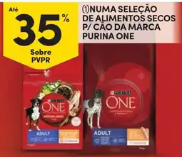 Continente alimentos secos p/ cão da marca purina one promoção