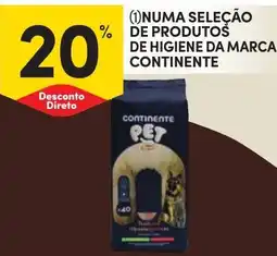 Continente Numa seleção % de produtoš de higiene da marca continente promoção
