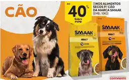 Continente Alimentos secos p/ cão da marca Smaak promoção