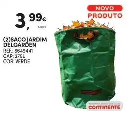 Continente saco jardim delgarden promoção