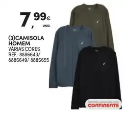 Continente Camisola homem promoção