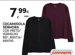 Continente Camisola senhora promoção