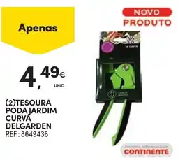 Continente Tesoura poda jardim curva delgarden promoção