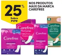 Continente Nos produtos maxi da marca carefree promoção