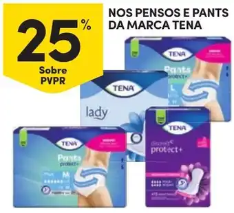 Continente Nos pensos e pants da marca tena promoção