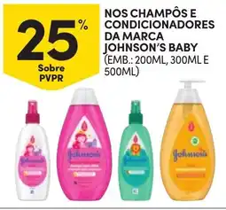 Continente Nos champôs e condicionadores johnson's baby promoção