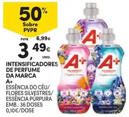 Continente Intensificadores de perfume da marca A+ promoção
