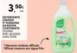 Continente Detergente líquido p/ máquina da roupa continente colônia promoção