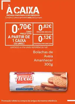 Recheio Bolachas de Aveia Amanhecer promoção