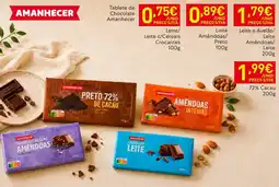 Recheio Amanhecer chocolate de leite amêndoas promoção